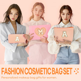 mibasies Initial Makeup Bags compact size comparison