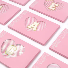 mibasies Initial Makeup Bags displayed together