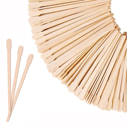 Mibly 500 pcs wooden wax sticks front view