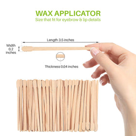 Mibly wooden wax sticks narrow end for precision