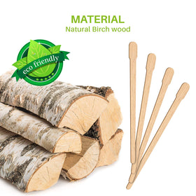Mibly wooden wax sticks wide end for larger areas