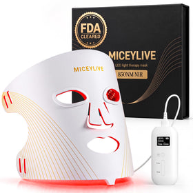 MICEYLIVE Red and Blue Light Therapy Mask front view