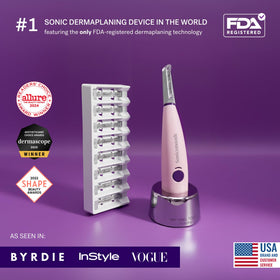 MICHAEL TODD Sonicsmooth Dermaplane Razor with USB charging cable