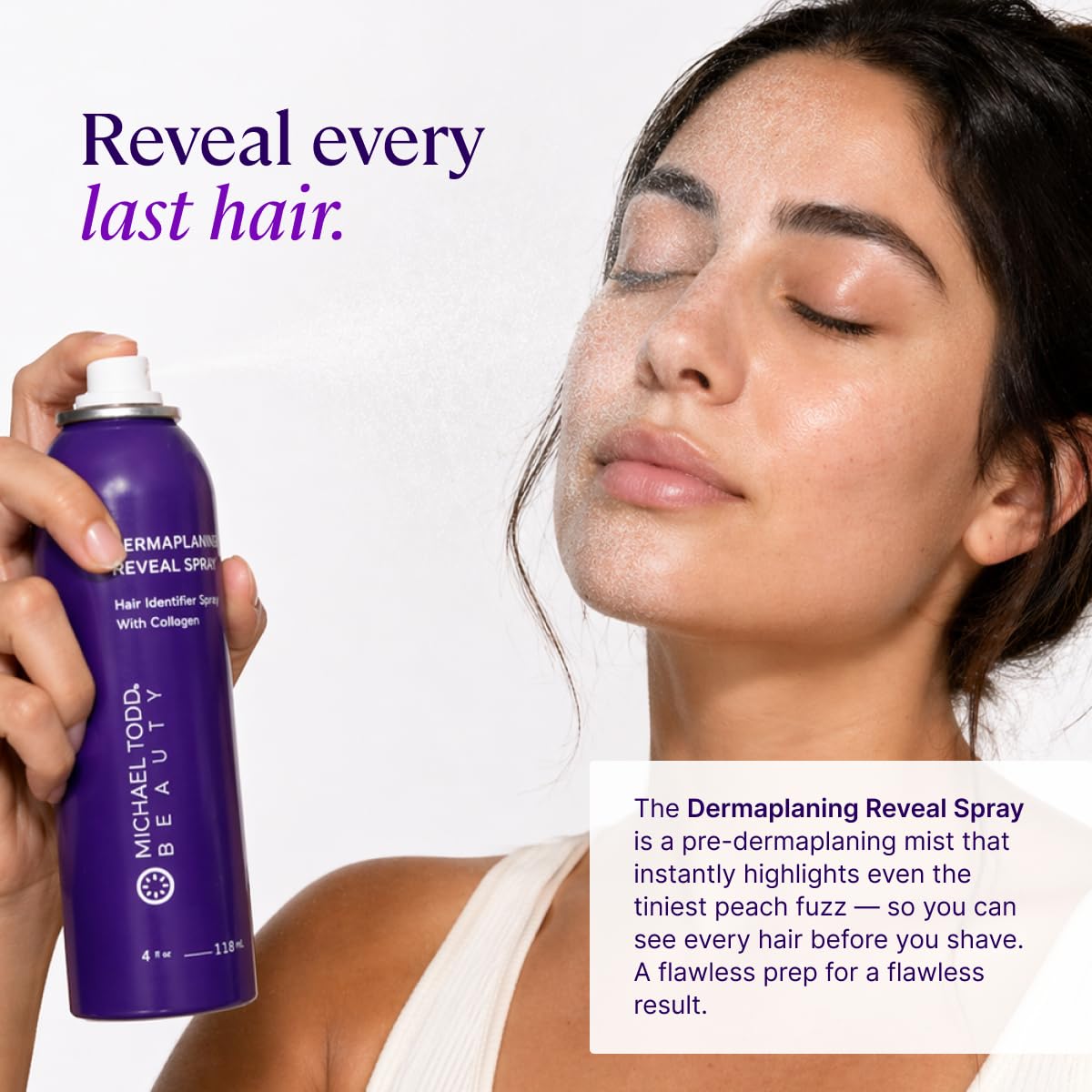 MICHAEL TODD Sonicsmooth Hair Identifier Spray 4oz side view