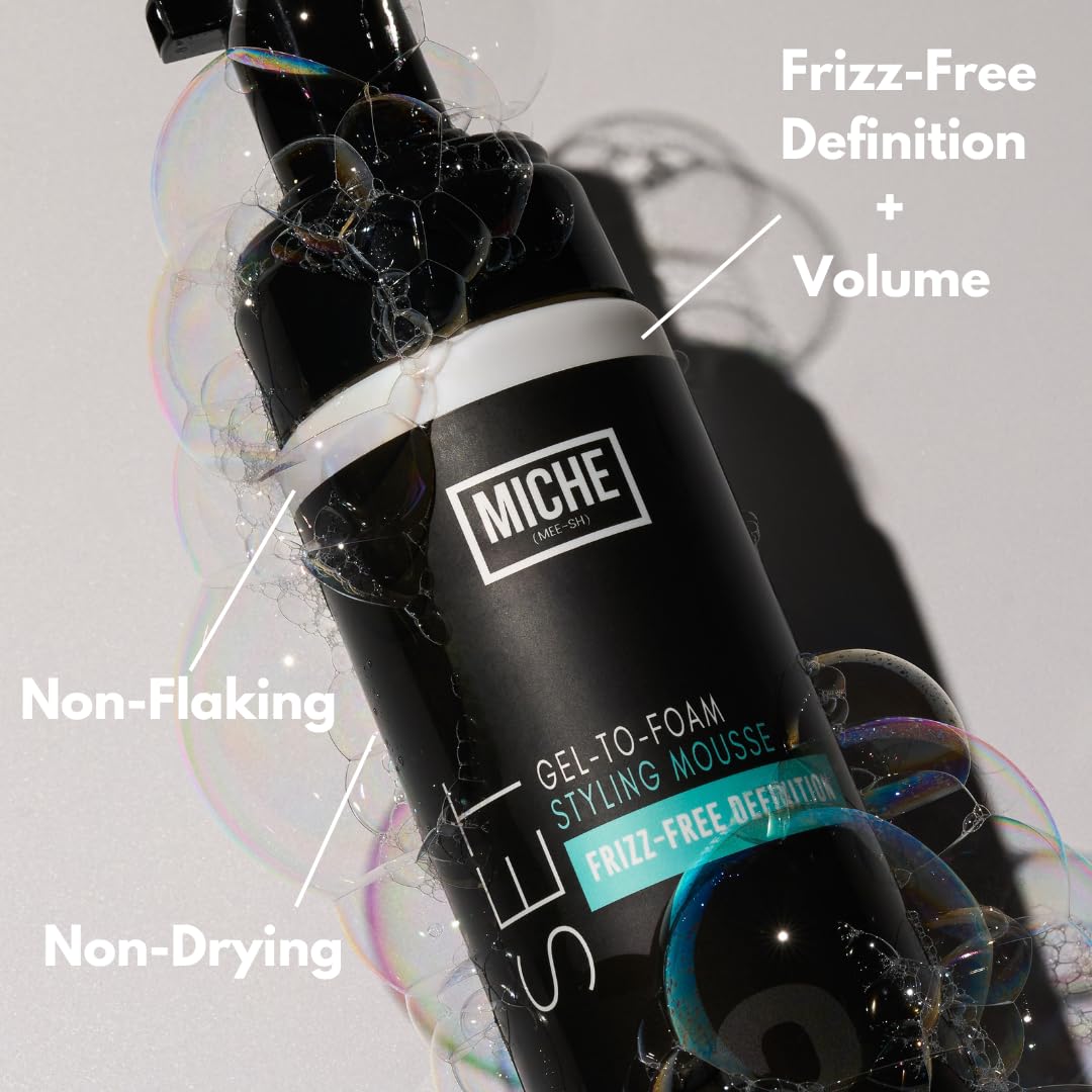 Miche Beauty Gel to Foam Mousse bottle side view