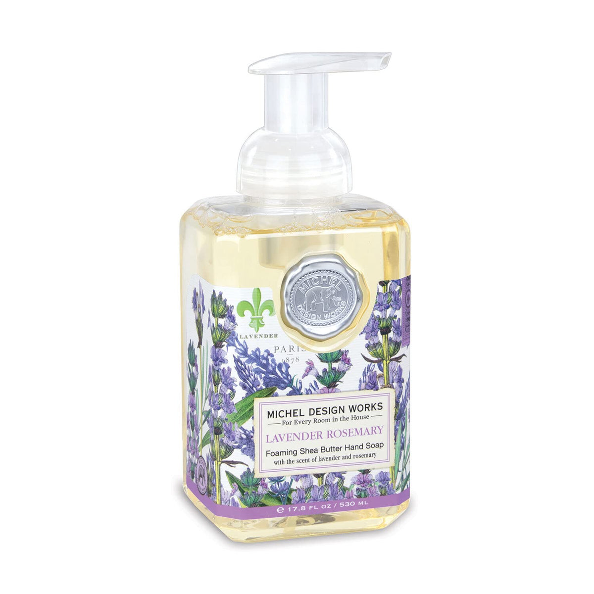Michel Design Works Lavender Rosemary Foaming Hand Soap front view