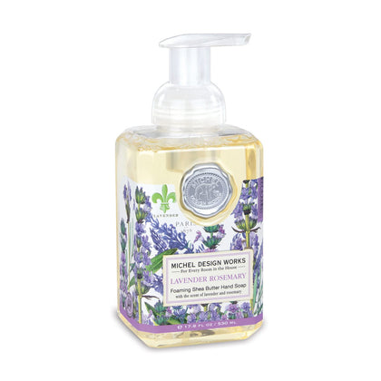 Michel Design Works Lavender Rosemary Foaming Hand Soap front view