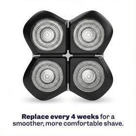 Micro exfoliation brush included with Freebird shaver