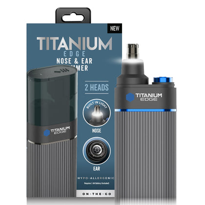 Microtouch Ear & Nose Trimmer front view with titanium blades