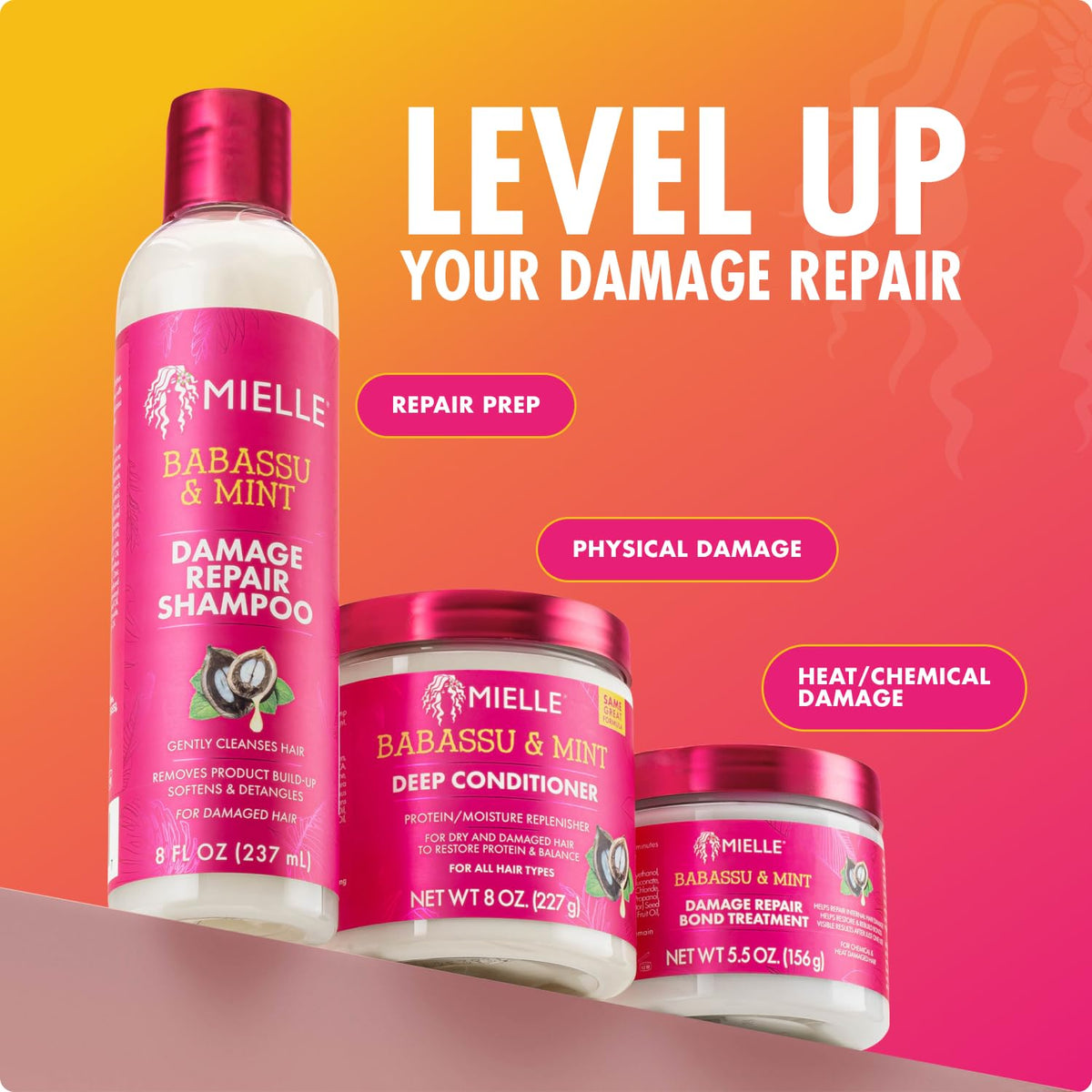 Mielle Organics Babassu & Mint Deep Conditioner packaging details