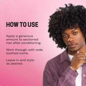 Mielle Organics Pomegranate & Honey Leave-In Conditioner application on curly hair