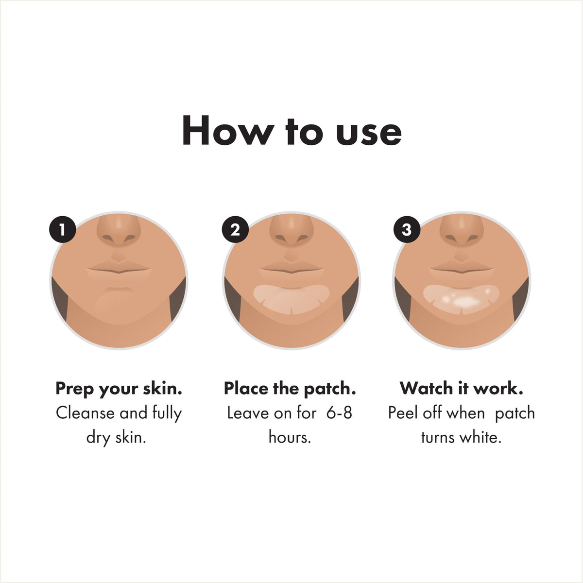 Mighty Patch Chin Acne Pimple Patch back view