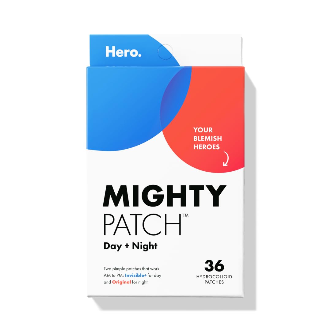 Mighty Patch Duo Pack front view with 36 acne pimple patches