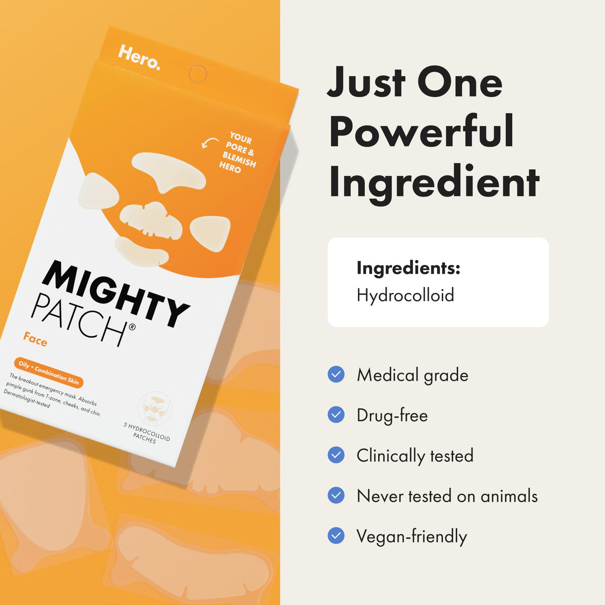 Mighty Patch Face XL Hydrocolloid Mask lifestyle scene