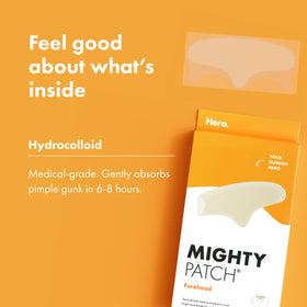 Mighty Patch Forehead packaging showing count