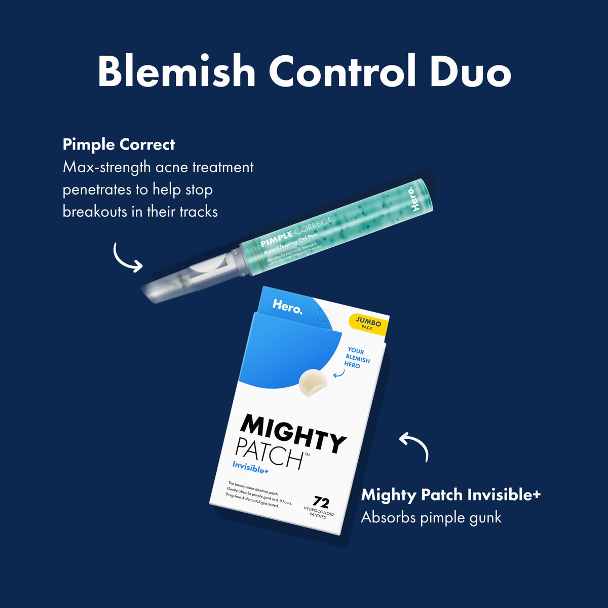 Mighty Patch Invisible+ packaging with product details