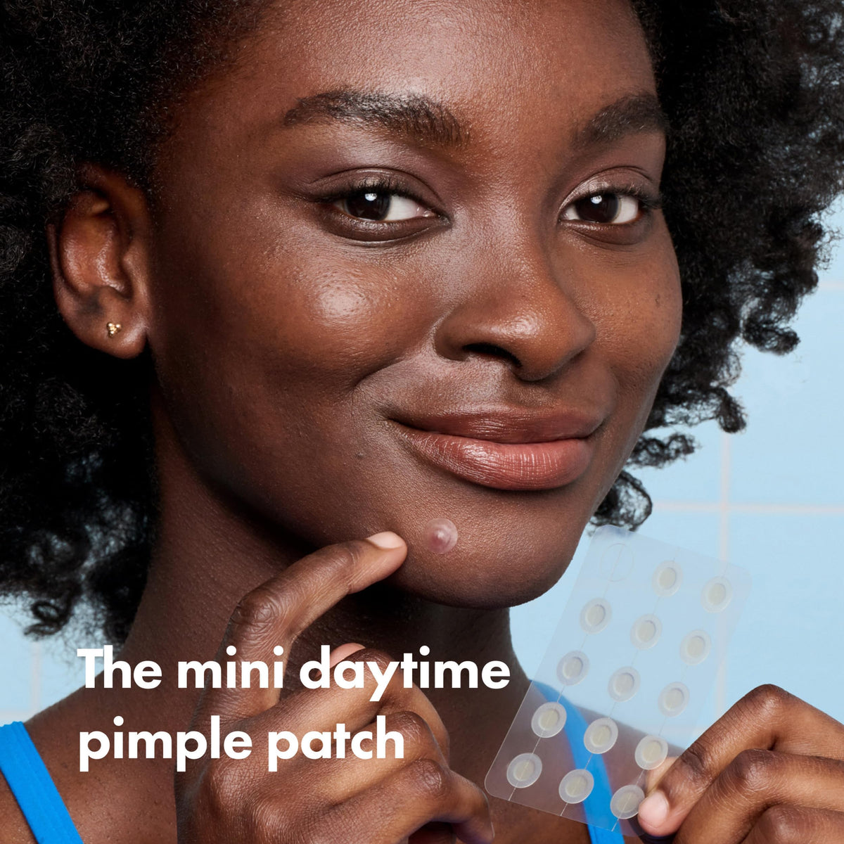 Mighty Patch Mini Invisible+ Acne Pimple Patch close-up showing size