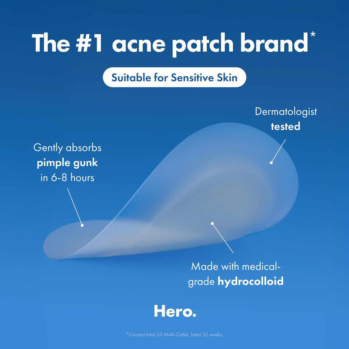 Mighty Patch Mini Invisible+ Acne Pimple Patches back view packaging