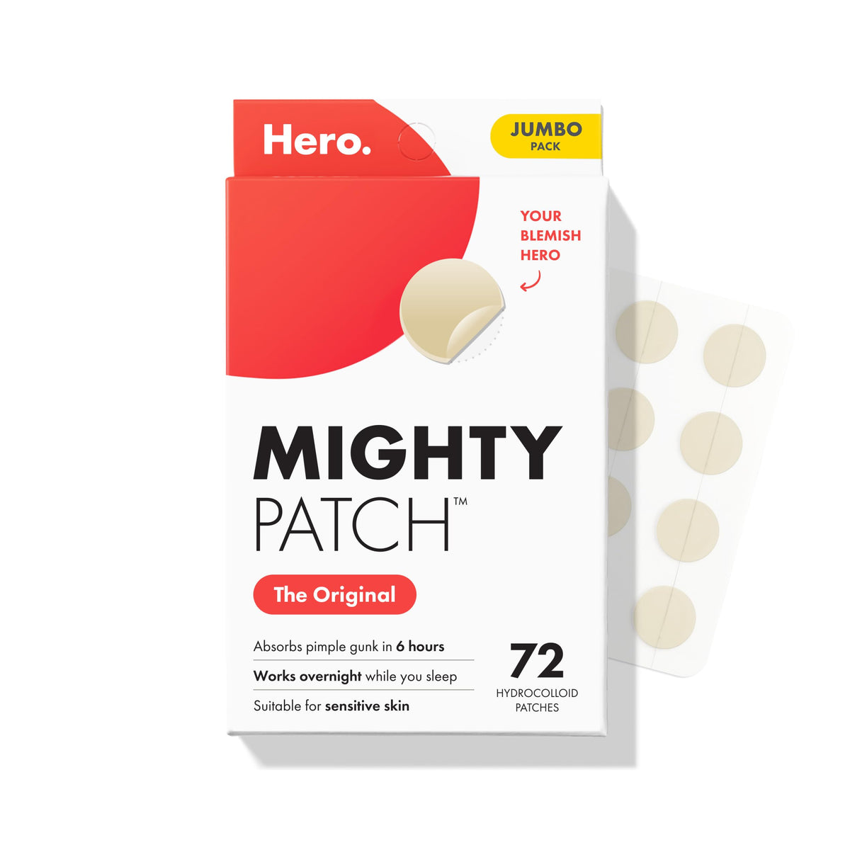 Mighty Patch Original Nighttime Acne Pimple Patches front view