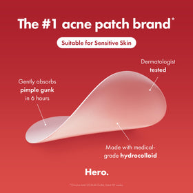 Mighty Patch Original Pimple Patch in use at night