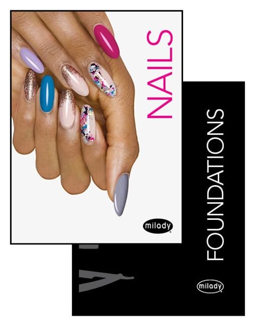 Milady Standard Nail Technology 8th Edition Set front view with both books