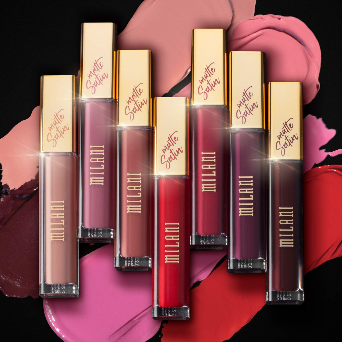 Milani Amore Satin Matte Lip Crème Luxe in passionate purple shade
