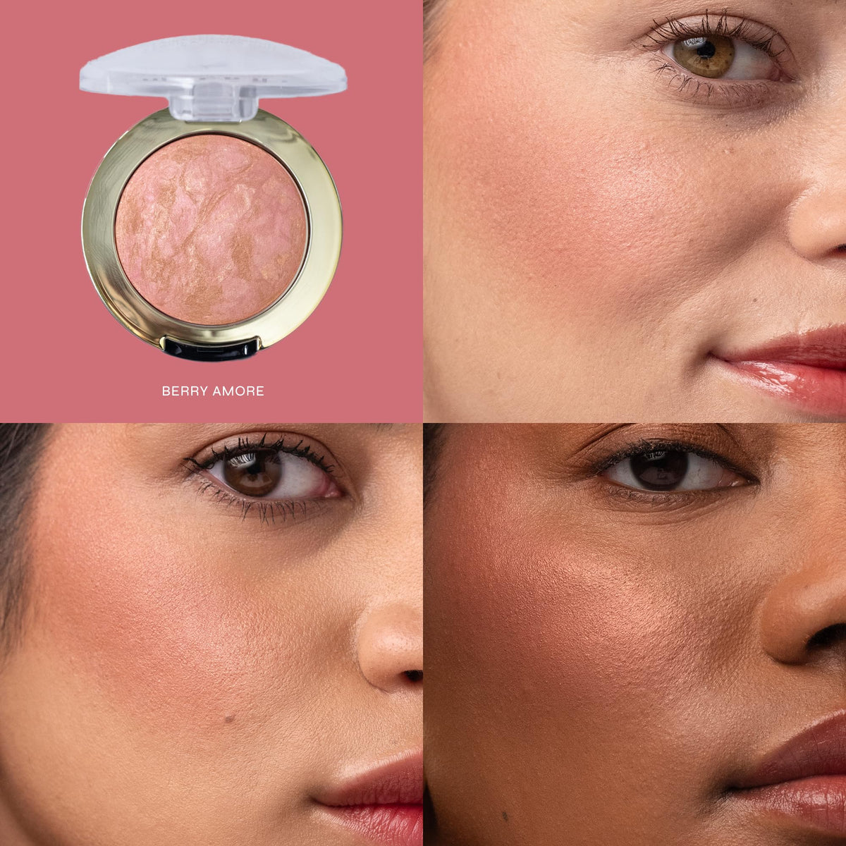 Milani Baked Blush Berry Amore packaging with shade details