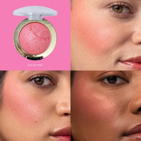 Milani Baked Blush Dolce Pink close-up of product