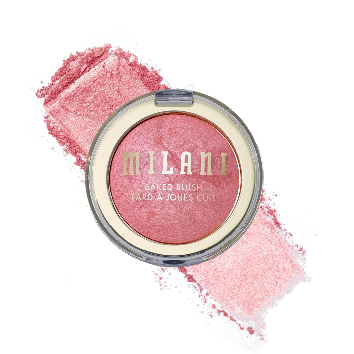 Milani Baked Blush Dolce Pink front view with packaging