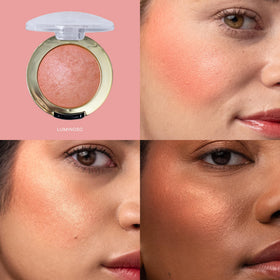 Milani Baked Blush Luminoso close-up of the blush surface