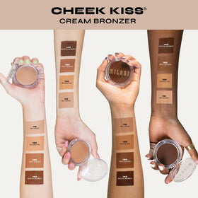 Milani Cheek Kiss Cream Bronzer Mocha Moment with brush