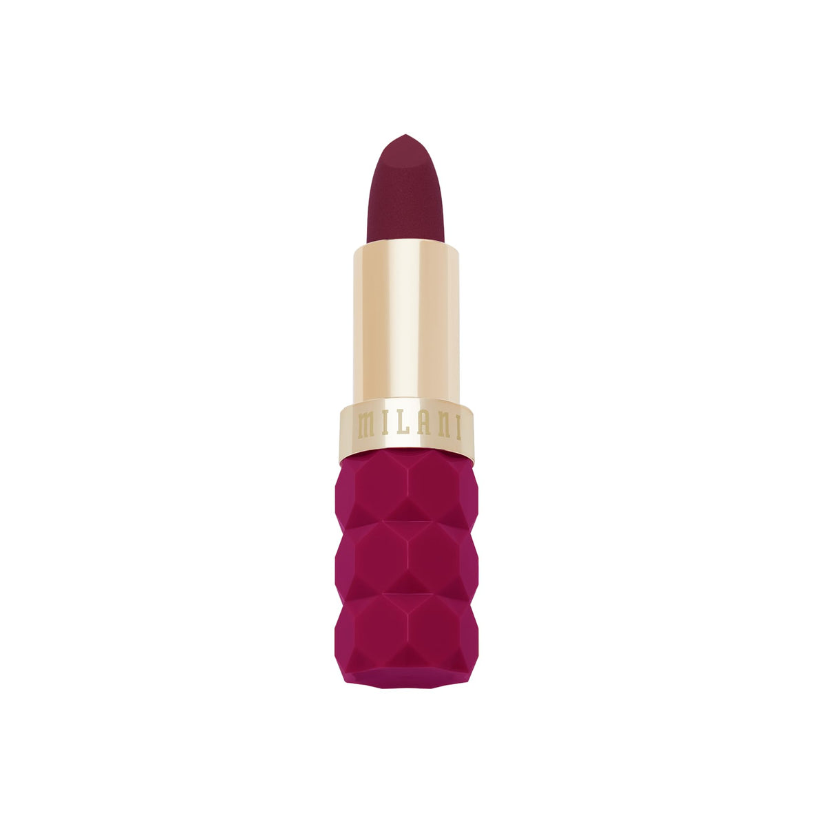 Milani Color Fetish Matte Lipstick Fleur front view with velvet-matte finish