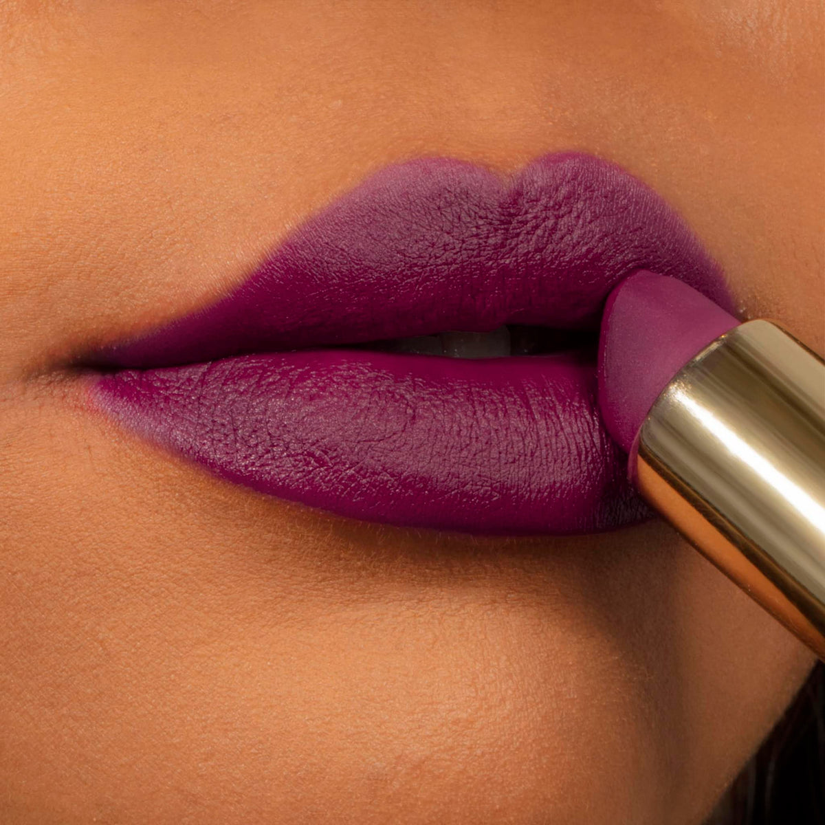 Milani Color Fetish Matte Lipstick Fleur in natural light