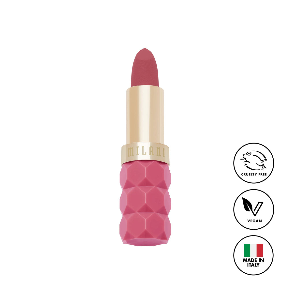 Milani Color Fetish Matte Lipstick Peony tube with cap