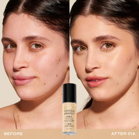 Milani Conceal + Perfect 2-in-1 Foundation + Concealer 01A-Creamy Nude back view