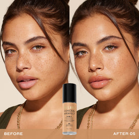 Milani Conceal + Perfect 2-in-1 Foundation + Concealer 05-Warm Beige bottle side view