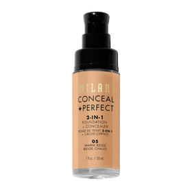 Milani Conceal + Perfect 2-in-1 Foundation + Concealer 05-Warm Beige texture on skin