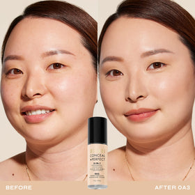 Milani Conceal + Perfect 2-in-1 Foundation + Concealer 0A3-Warm Porcelain bottle side view