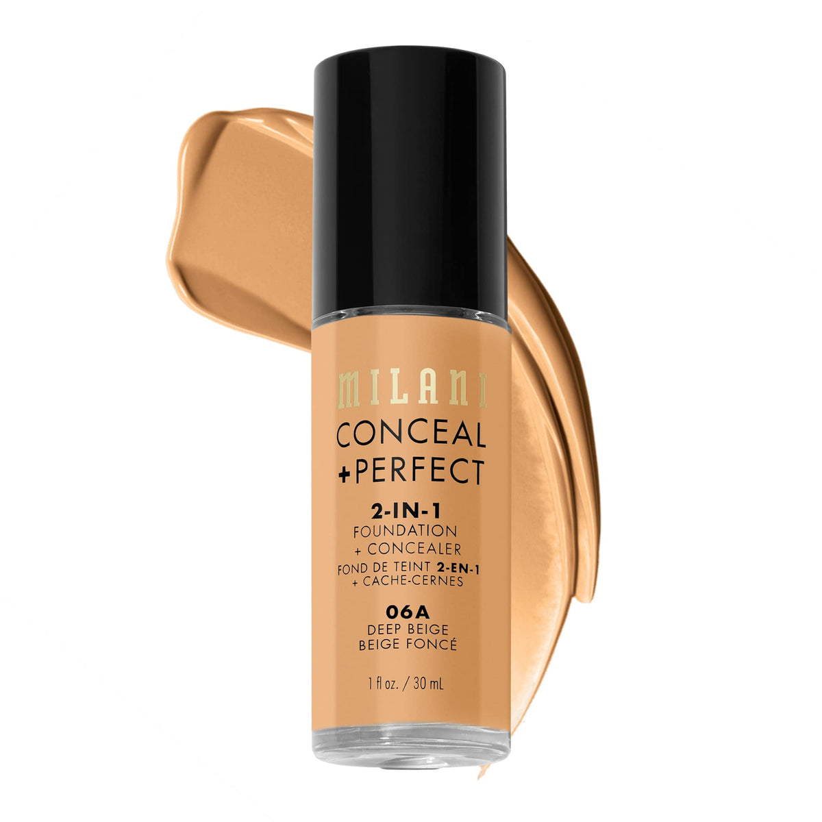 Milani Conceal + Perfect 2-in-1 Foundation + Concealer Deep Beige front view