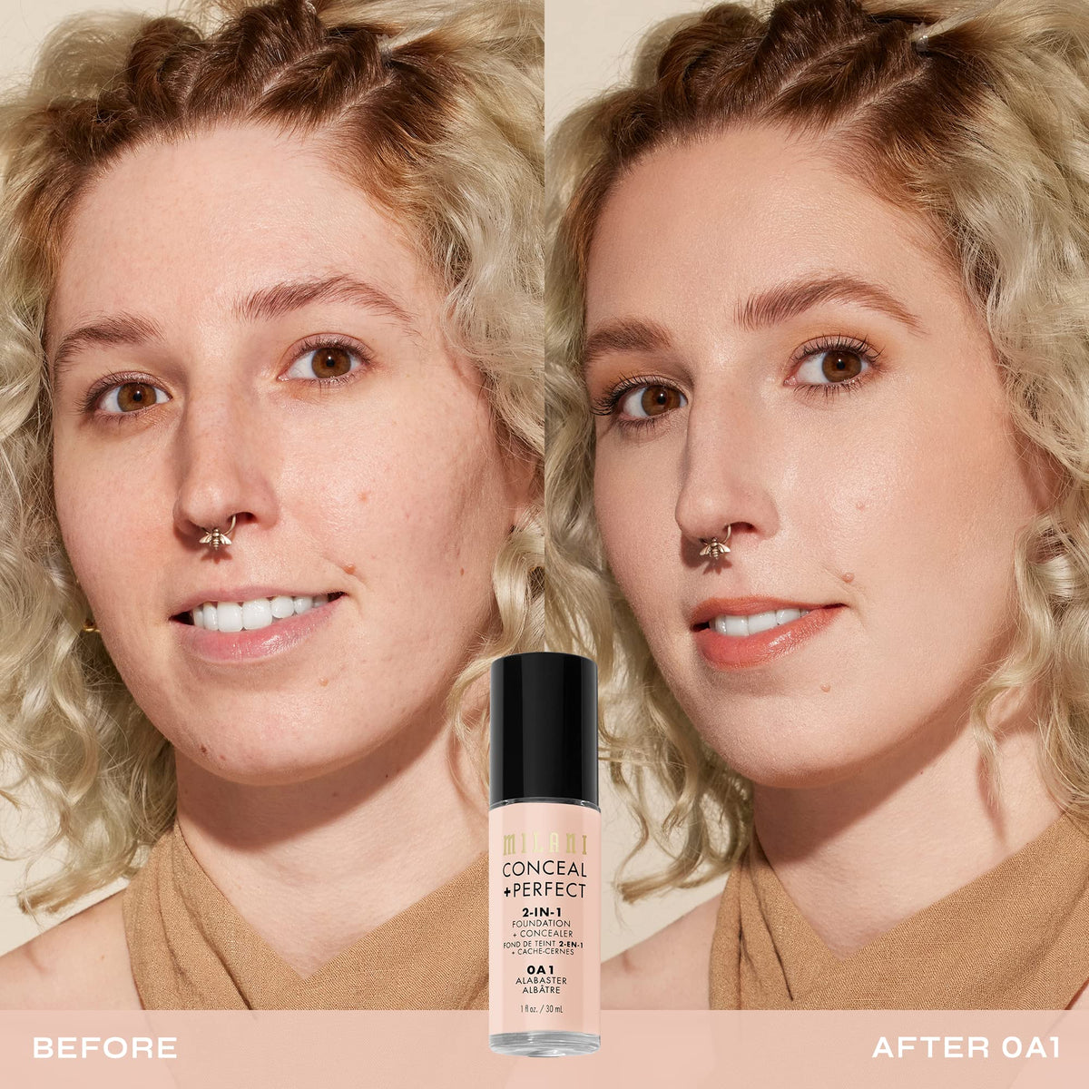 Milani Conceal + Perfect 2-in-1 Foundation + Concealer with pump