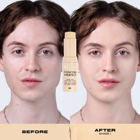 Milani Conceal + Perfect Blur Out Skin Tint 01-Very Fair Neutral in makeup setup