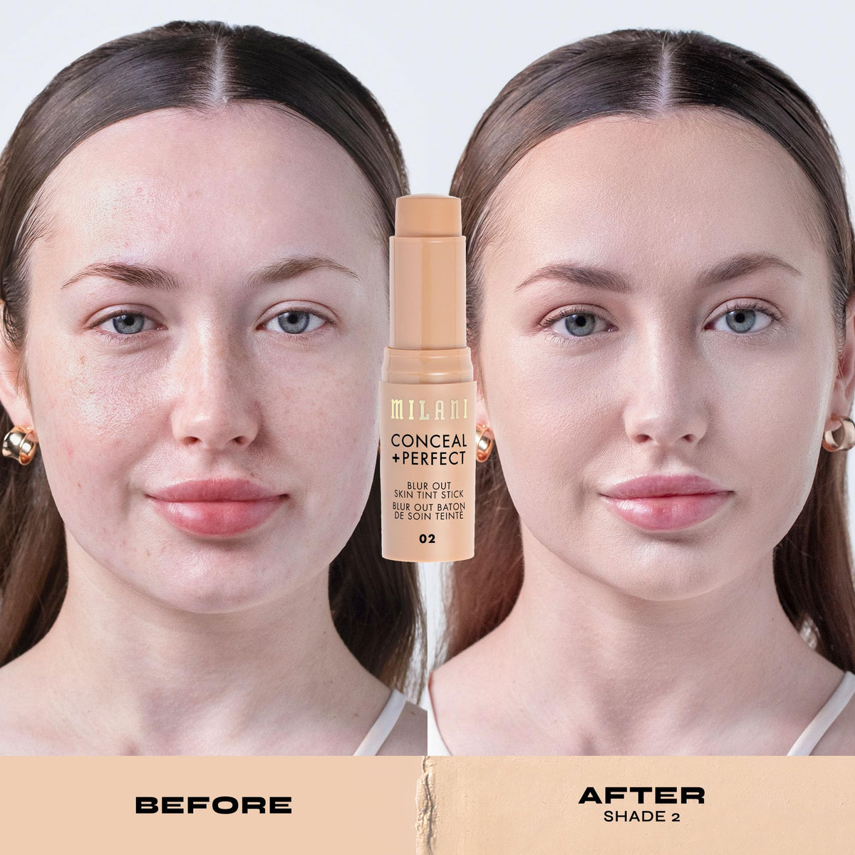 Milani Conceal + Perfect Blur Out Skin Tint 02-Fair Neutral shade range