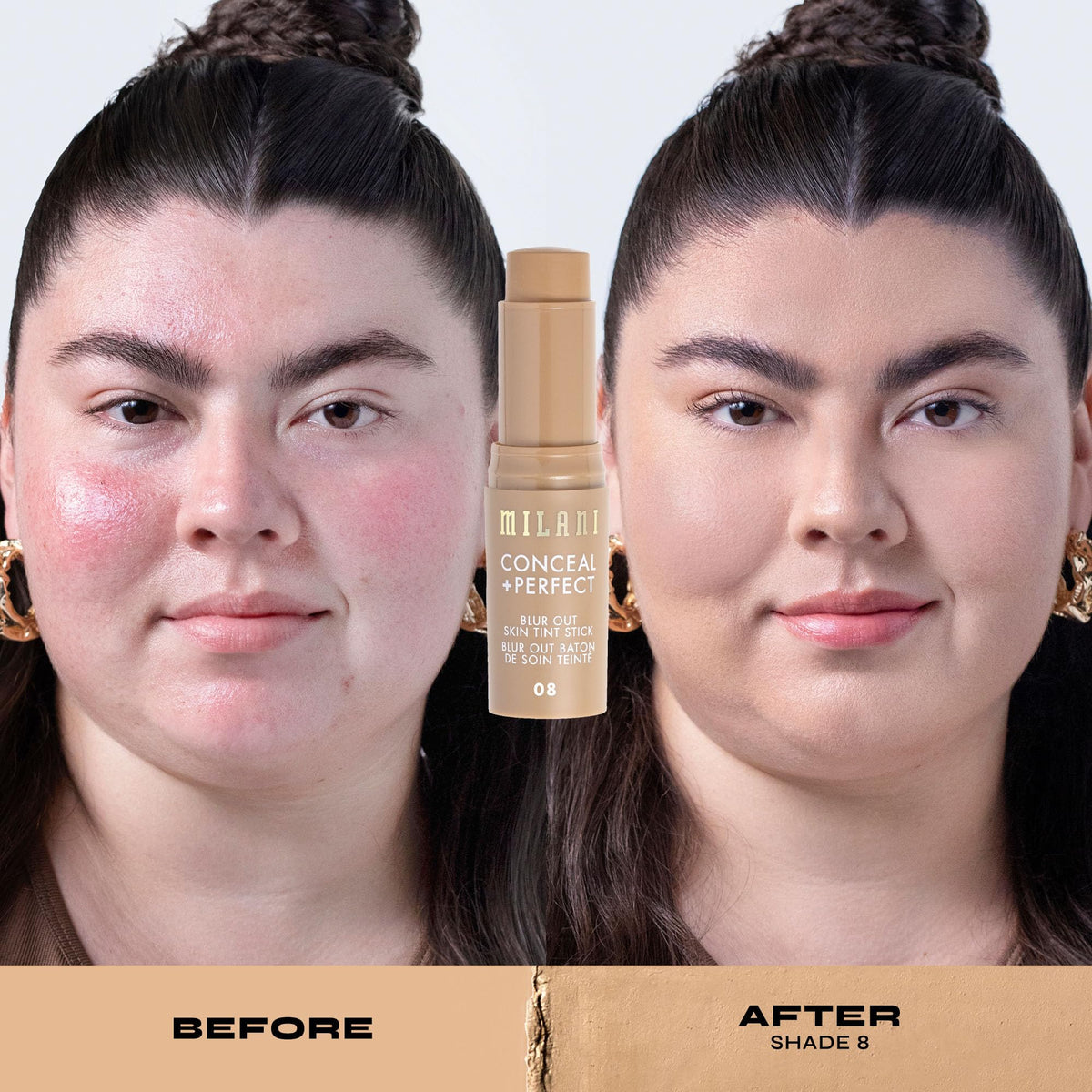 Milani Conceal + Perfect Blur Out Skin Tint 08-Light Medium Warm texture close-up