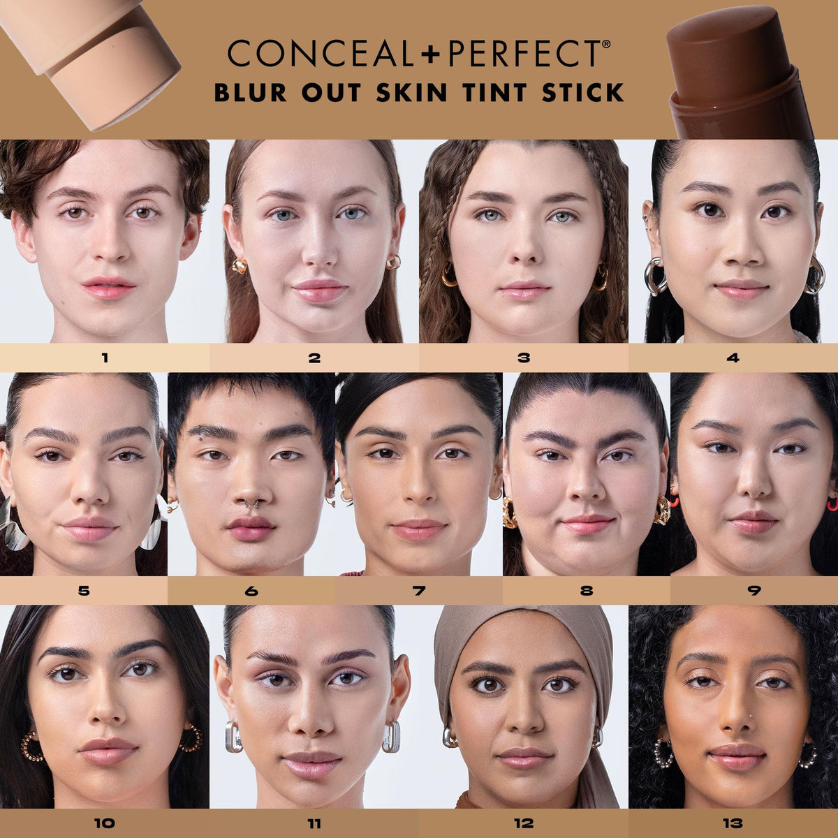 Milani Conceal + Perfect Blur Out Skin Tint Foundation 07-Light Medium texture on skin