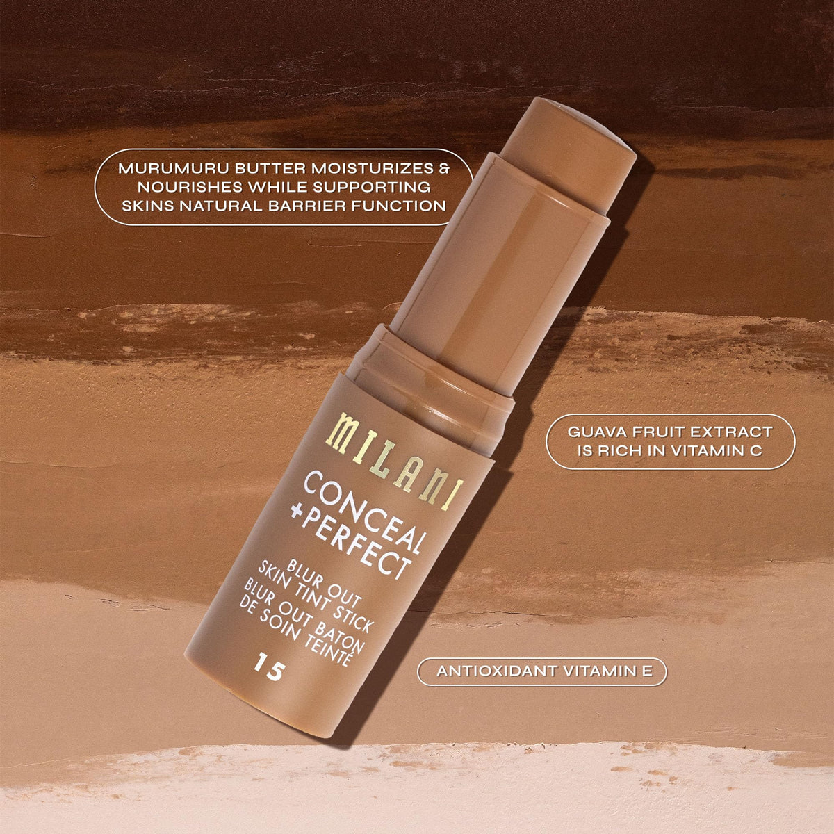 Milani Conceal + Perfect Blur Out Skin Tint Foundation 07-Light Medium with other makeup products