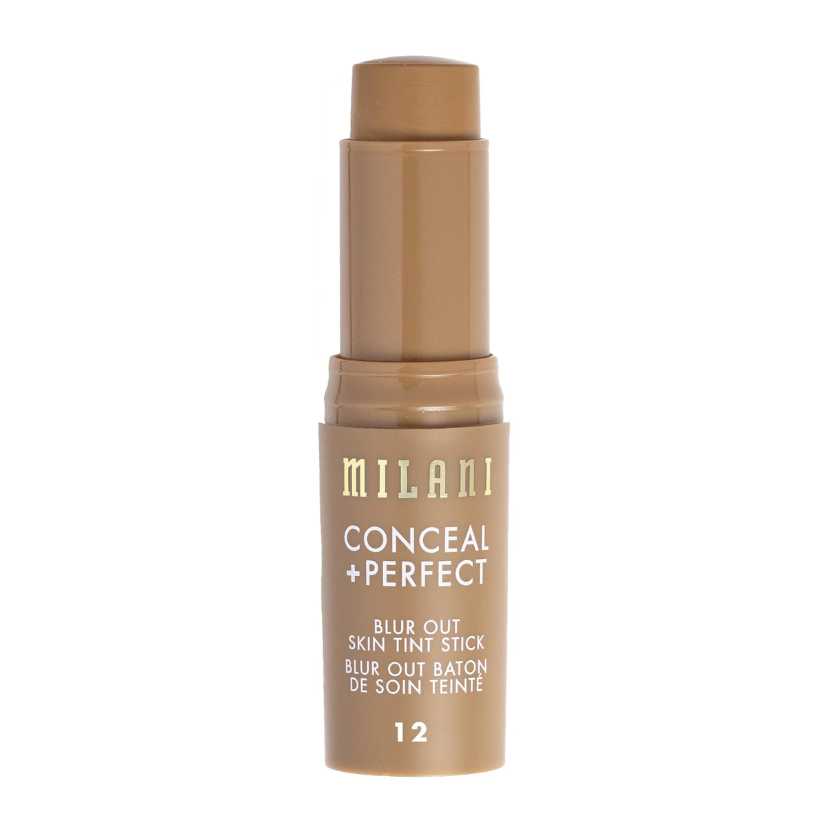 Milani Conceal + Perfect Blur Out Skin Tint Foundation 12-Medium Olive texture on skin