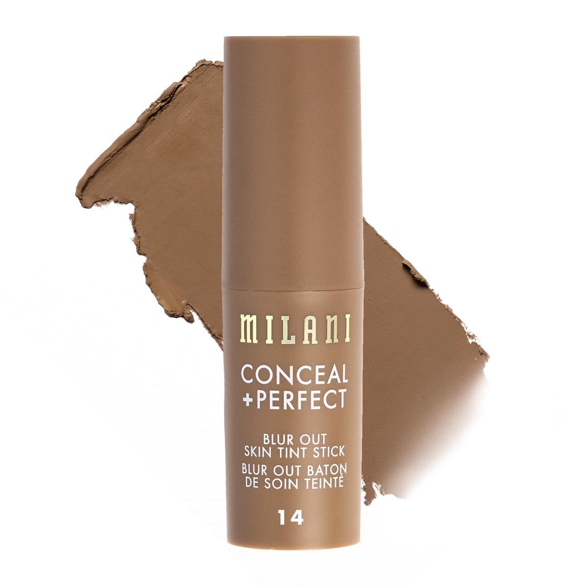 Milani Conceal + Perfect Blur Out Skin Tint Foundation 14-Tan Golden Olive front view