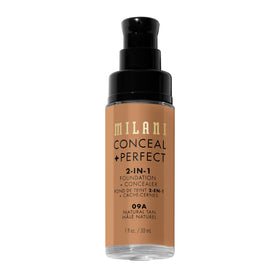 Milani Conceal + Perfect Foundation + Concealer 09A-Natural Tan swatch
