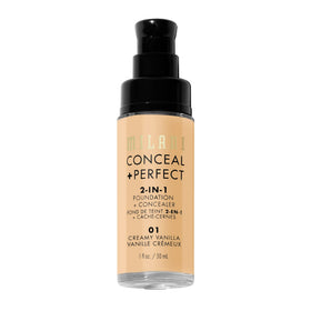 Milani Conceal + Perfect Foundation swatch on skin