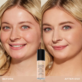 Milani Conceal + Perfect Liquid Foundation bottle side view